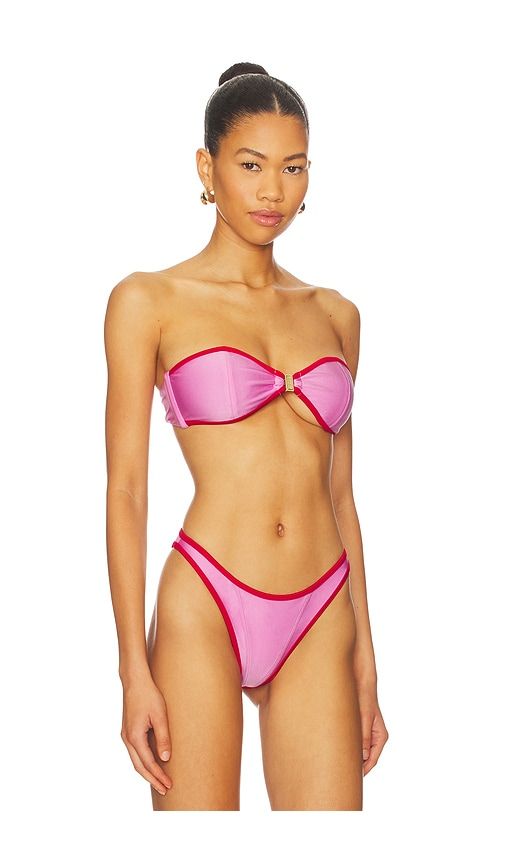 Tallara Bandeau Bikini Top in Pink. - size L (also in S, XS) - FAE - Modalova