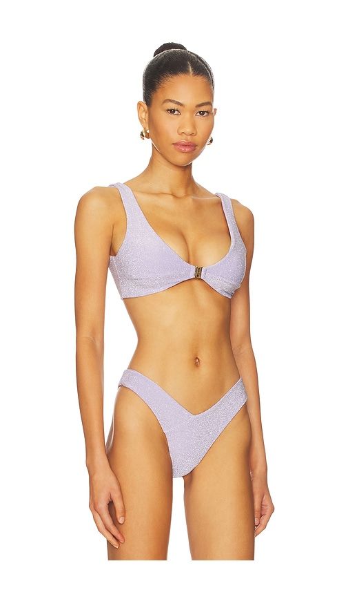 X Revolve Kendall Triangle Bikini Top in Purple. - size L (also in M, S, XL, XS) - FAE - Modalova
