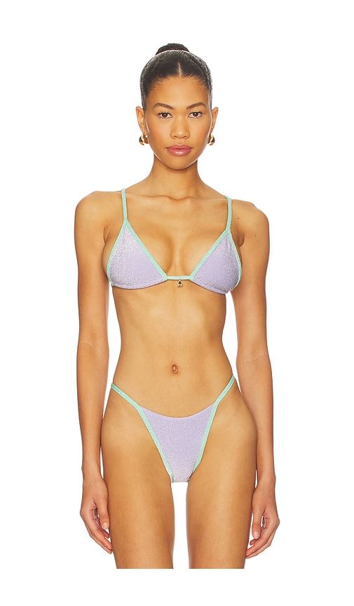 X Revolve Lumi Triangle Bikini Top in Purple. - size L (also in M, S, XS) - FAE - Modalova