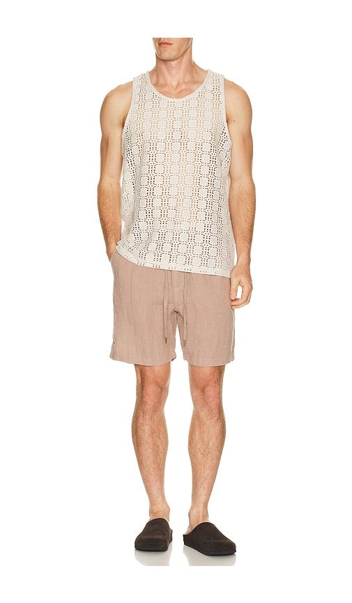 Essential 6.5 Linen Short in . Taglia L. Also in M, S, XL/1X - Faherty - Modalova