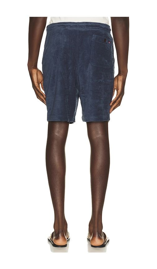 Cabana Towel Terry Sweatshort in Blue. - size L (also in M, S, XL/1X) - Faherty - Modalova