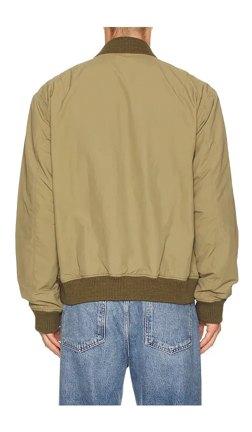 Military Bomber Jacket in Olive. - size XL/1X (also in XXL) - Faherty - Modalova