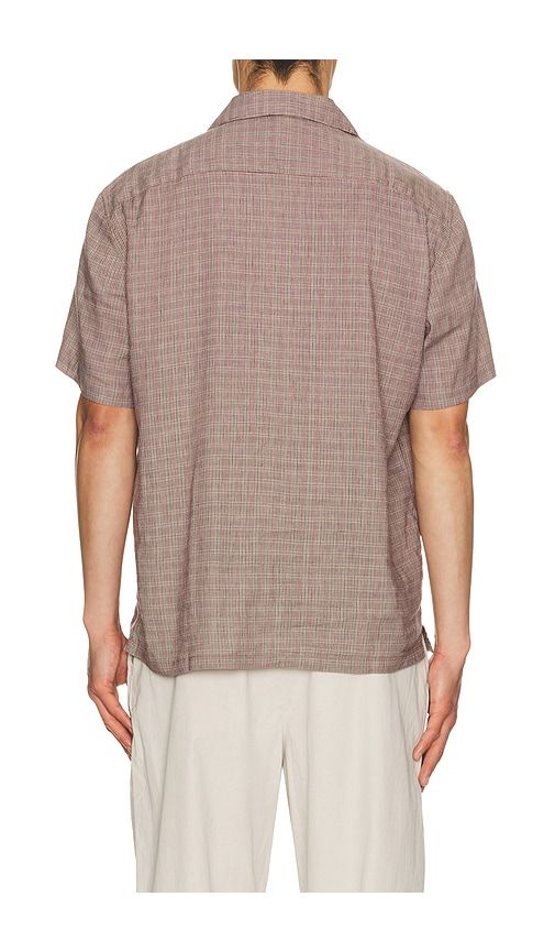 Short Sleeve Breeze Camp Shirt in Burgundy. - size L (also in M, S, XL/1X) - Faherty - Modalova