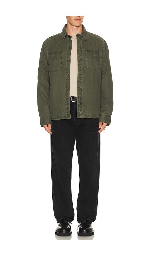 Lakeside Cpo Shirt in Green. - size L (also in S) - Faherty - Modalova