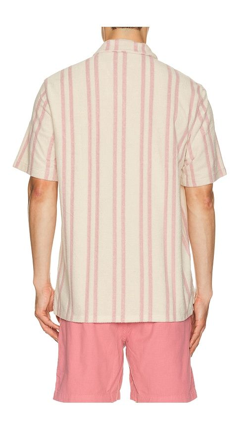 Short Sleeve Cabana Towel Terry Shirt in Pink. - size L (also in M, S) - Faherty - Modalova
