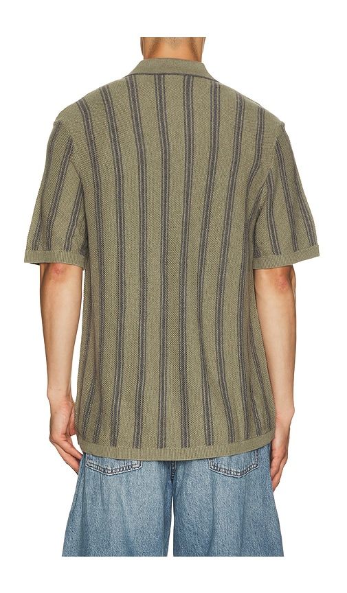 Short Sleeve Knitted Shirt in Green. - size M (also in XL/1X) - Faherty - Modalova
