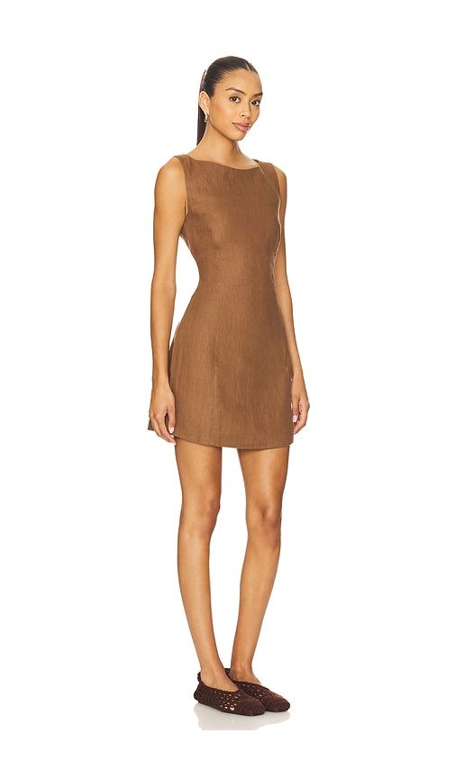 Lydie Mini Dress in Brown. - size L (also in XS) - FAITHFULL - Modalova