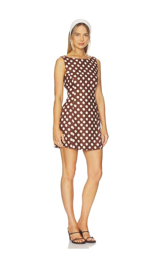 Lydie Mini Dress in Chocolate. - size S (also in XS, L, XL) - FAITHFULL - Modalova