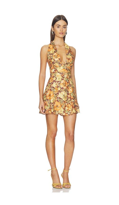 Bianca Mini Dress in Orange. - size L (also in M, S, XL, XS) - FAITHFULL - Modalova