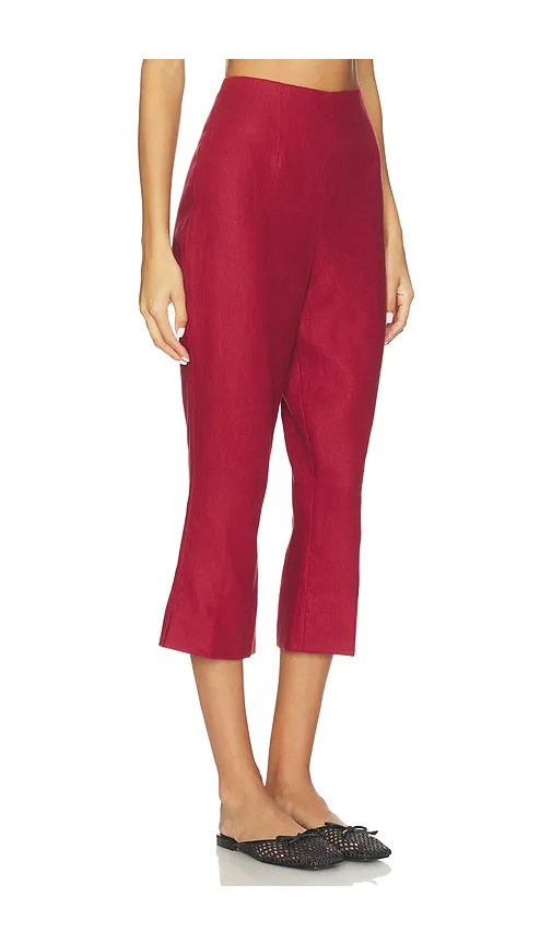 Valeria Capri Pant in Red. - size L (also in M, S, XL, XS) - FAITHFULL - Modalova