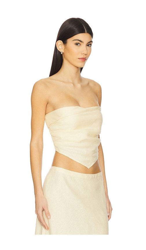 X REVOLVE Antibes Strapless Top in Lemon. - size L (also in XL, XS) - FAITHFULL - Modalova