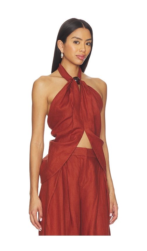 Biba Halter Top in Brown. - size L (also in M, S, XL, XS) - FAITHFULL - Modalova