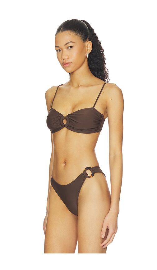 Maya Bikini Top in Brown. - size L (also in M, S, XS) - FAITHFULL - Modalova