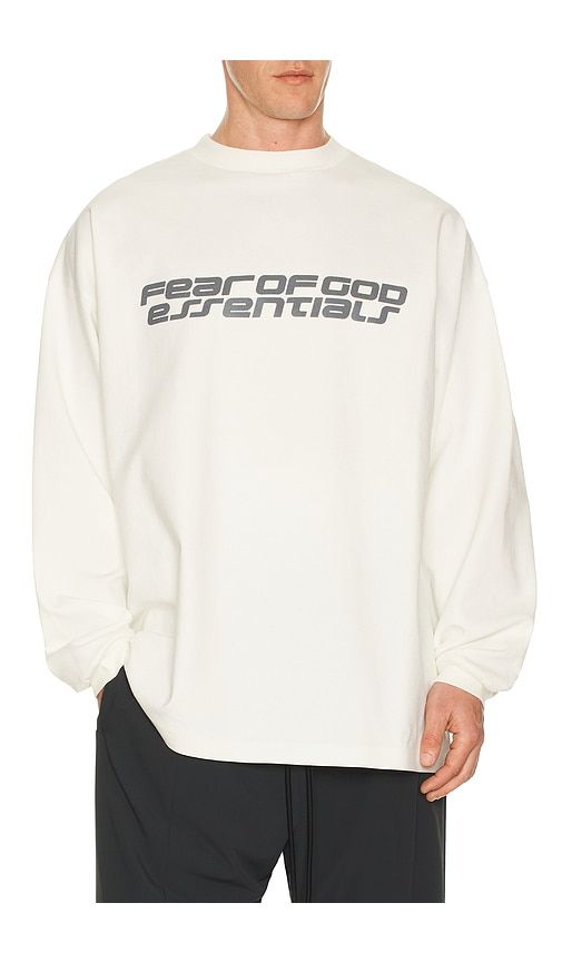 S Long Sleeve Tee in White. - size L (also in XL/1X) - Fear of God ESSENTIALS - Modalova