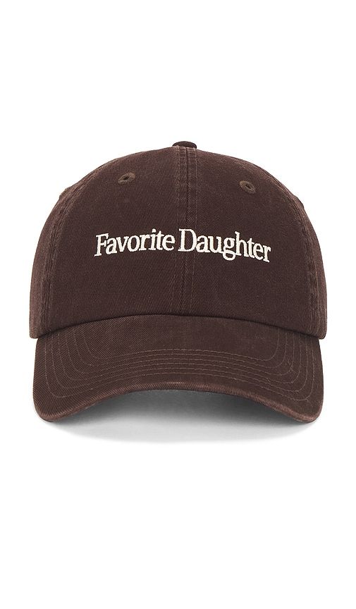 Classic Logo Baseball Hat in Chocolate - Favorite Daughter - Modalova