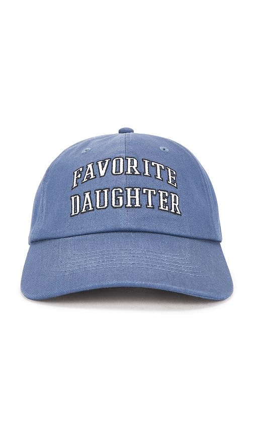 The Collegiate Logo Baseball Cap in Blue - Favorite Daughter - Modalova