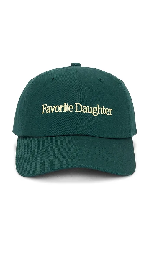 The Classic Baseball Cap in Green - Favorite Daughter - Modalova