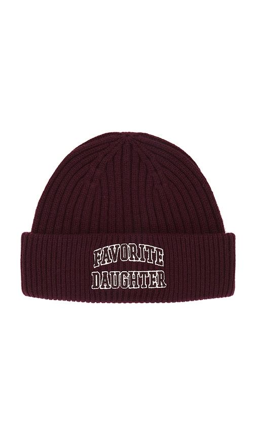 The Classic Logo Beanie in Brown - Favorite Daughter - Modalova