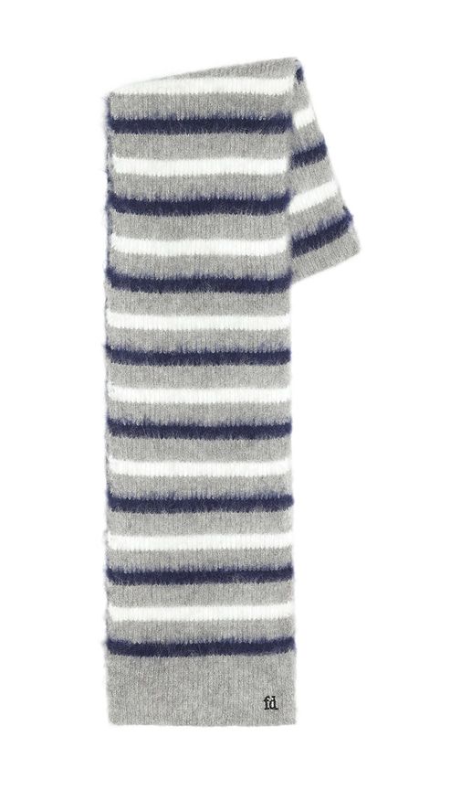 The Striped Knit Scarf in Grey - Favorite Daughter - Modalova