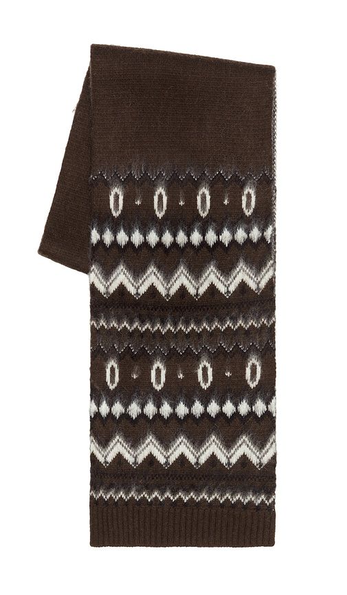 The Fairisle Scarf in Chocolate - Favorite Daughter - Modalova
