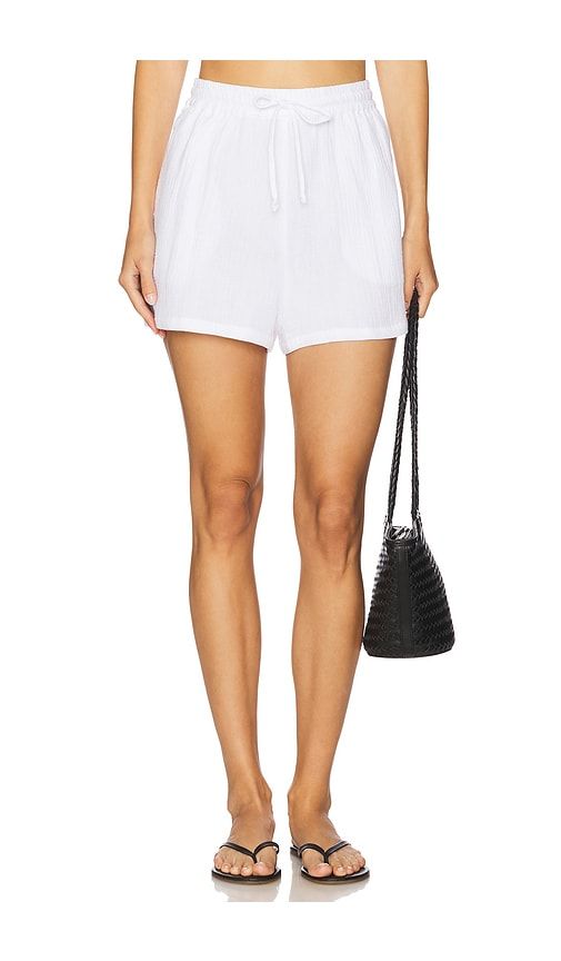 The Slip It On Short in White. - size L (also in M, S, XS) - Favorite Daughter - Modalova