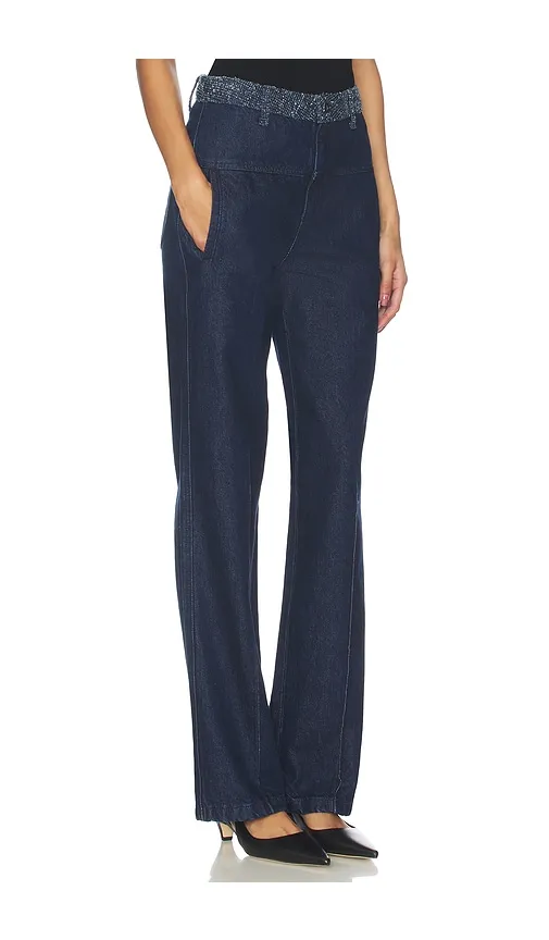 The Leave An Impression Trouser in Blue. - size 23 (also in 24, 25) - Favorite Daughter - Modalova