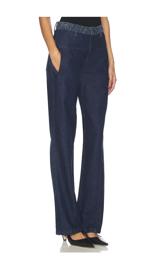 The Leave An Impression Trouser in Blue. - size 23 (also in 25, 30) - Favorite Daughter - Modalova