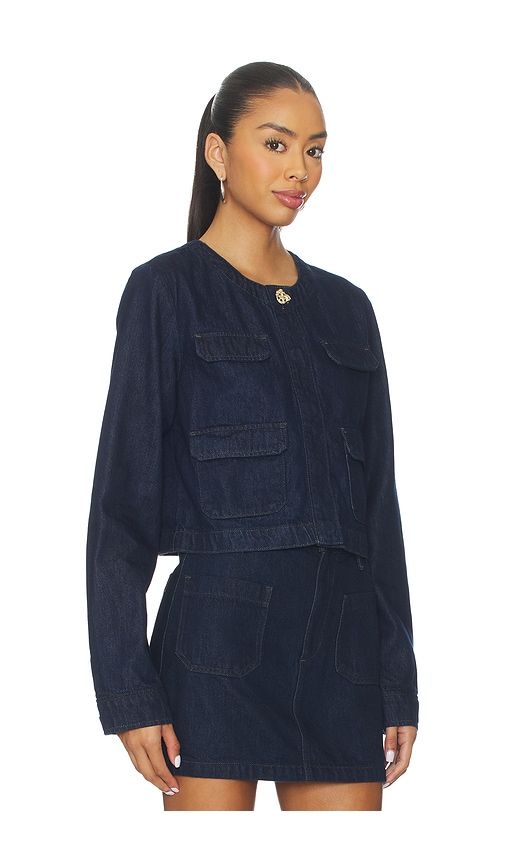 Denim Emily Jacket in Blue. - size L (also in S) - Favorite Daughter - Modalova