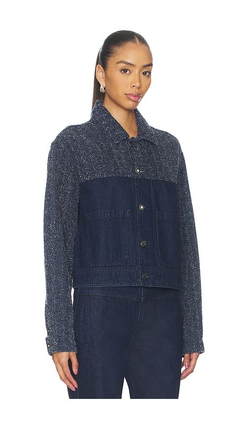 The Leave An Impression Jacket in Blue. - size L (also in XS) - Favorite Daughter - Modalova