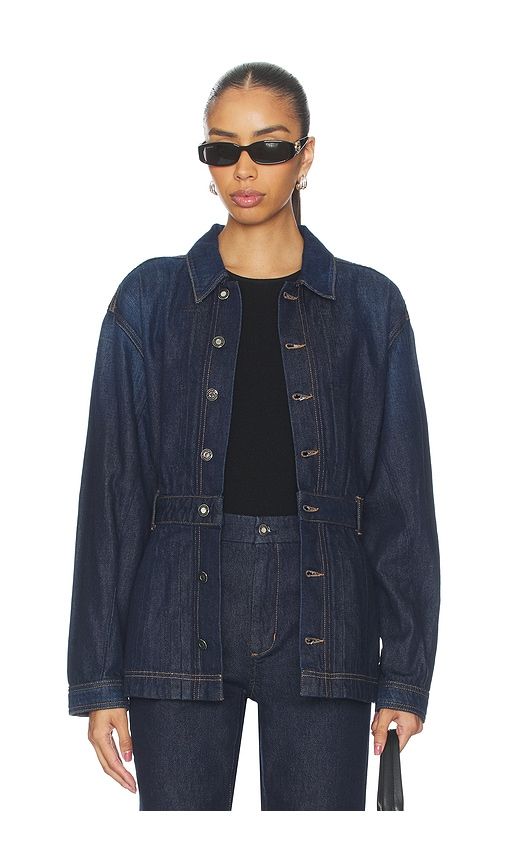 The Jade Jacket in Blue. - size M (also in XS) - Favorite Daughter - Modalova