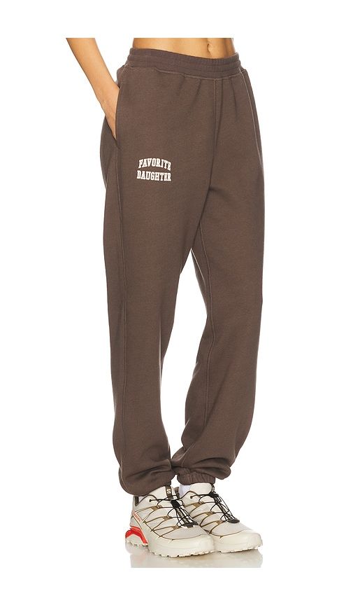 Collegiate Jogger in Brown. - size L (also in M, S, XL, XS) - Favorite Daughter - Modalova