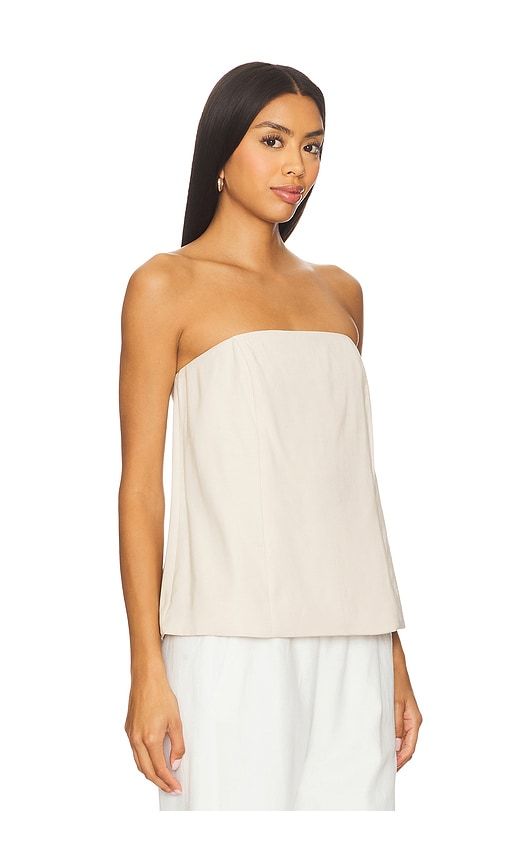 The Olivia Bustier Top in Neutral. - size M (also in S) - Favorite Daughter - Modalova