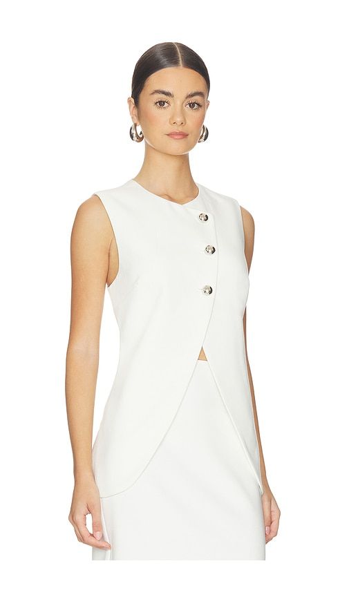 The Rachel Vest in Ivory. - size L (also in M, S) - Favorite Daughter - Modalova
