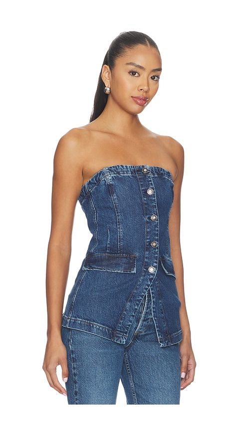 The Phoebe Bustier in Blue. - size 10 (also in 2, 4, 6, 8) - Favorite Daughter - Modalova