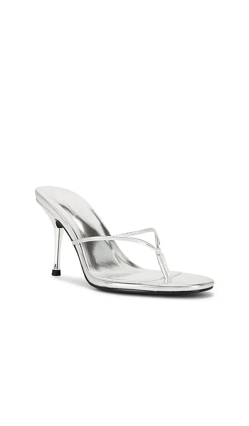 Osaka Sandal in Metallic , grey. - size 10 (also in 11, 5, 5.5, 6, 6.5, 7, 7.5, 8, 8.5, 9, 9.5) - FEMME LA - Modalova
