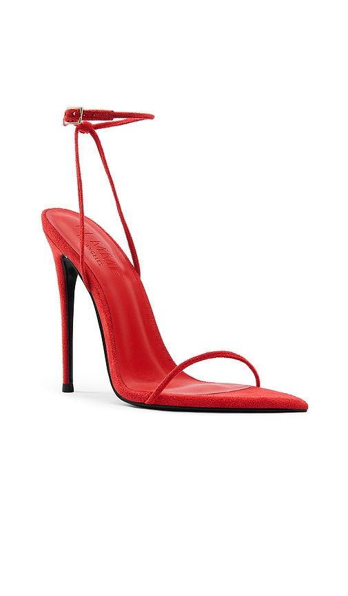 Andx Suede Sandal in Red. - size 5 (also in 5.5, 6, 6.5, 7, 8, 8.5, 9, 9.5) - FEMME LA - Modalova