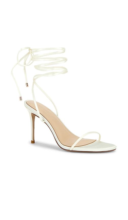 Barely There Lace Up Heels in White. - size 5 (also in 6, 7, 8, 9, 10, 11) - FEMME LA - Modalova