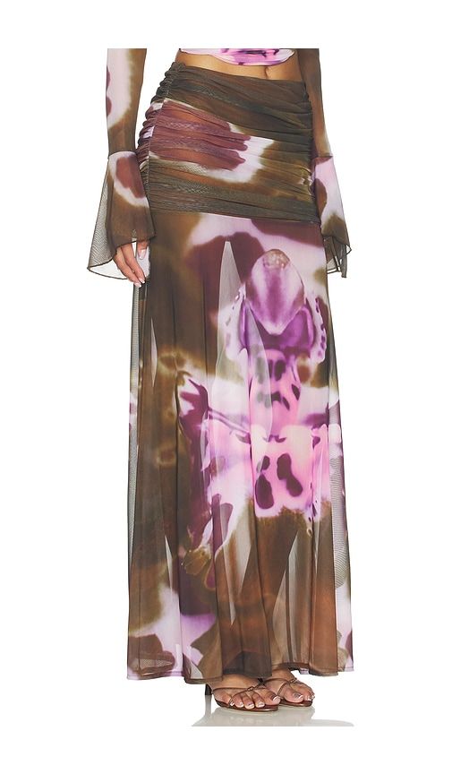 Susurro Skirt in Brown,Purple. - size S (also in XS, M) - Feners - Modalova