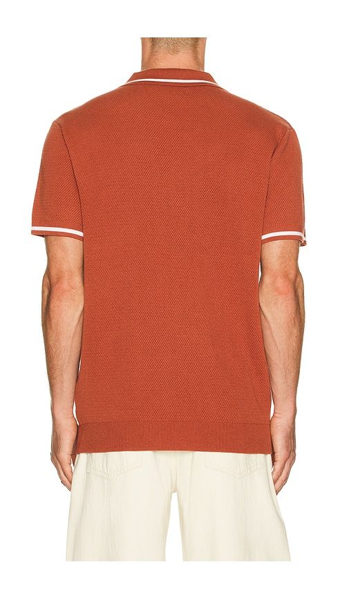 Neptune Seawool Sweater Polo in Brick. - size S (also in XL/1X) - Fair Harbor - Modalova