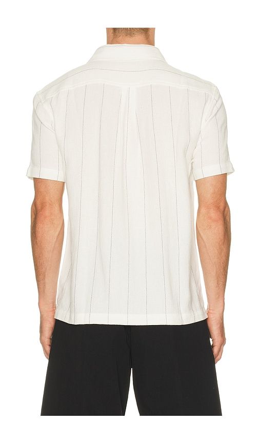 Oasis Textured Short Sleeve Shirt in Cream. - size L (also in M, S, XL/1X) - Fair Harbor - Modalova