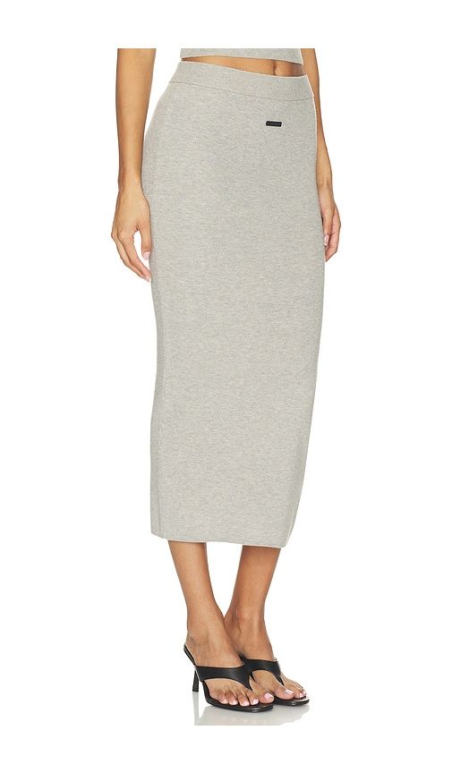 Rib Knit Long Skirt in Taupe. - size L (also in M, S, XS) - Fear of God ESSENTIALS - Modalova