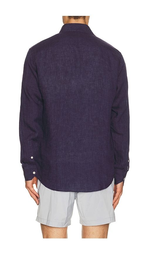 Antonio Linen Long Sleeve Shirt in Blue. - size L (also in S, XL/1X, XXL/2X) - Frescobol Carioca - Modalova
