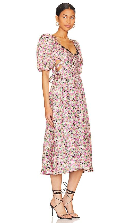 Isadora Midi Dress in Pink. - size 2X (also in XS) - For Love & Lemons - Modalova