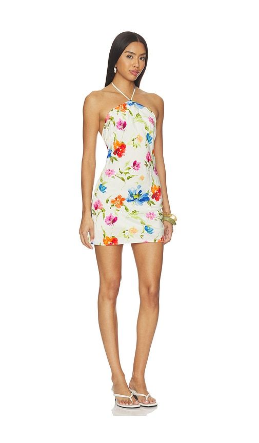 Tropical Bloom Mini Dress in Multi. - size L (also in M, S, XL, XS) - For Love & Lemons - Modalova