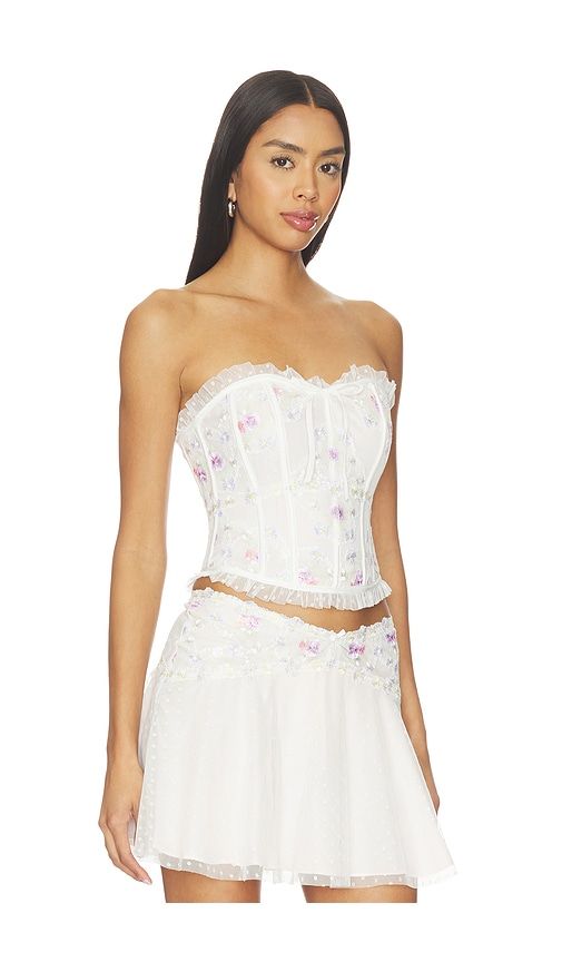Spring Blossom Corset Top in . - size L (also in M, S, XL, XS) - For Love & Lemons - Modalova