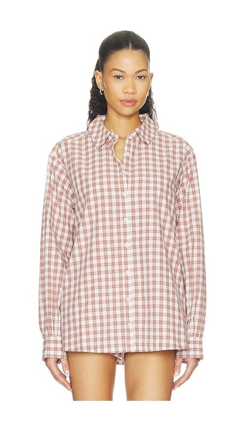 Poppy Gingham Button Down Top in . - size L (also in M, S, XL, XS) - For Love & Lemons - Modalova