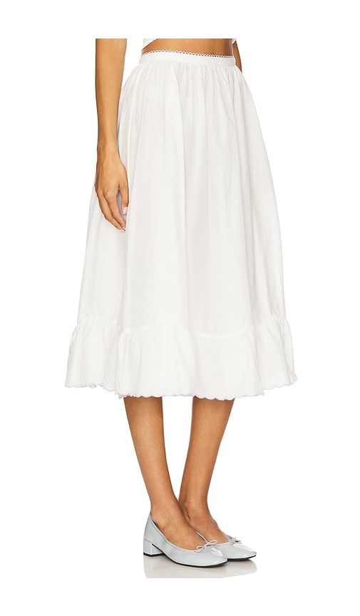 Tea Time Poplin Midi Skirt in . - size L (also in XS) - For Love & Lemons - Modalova