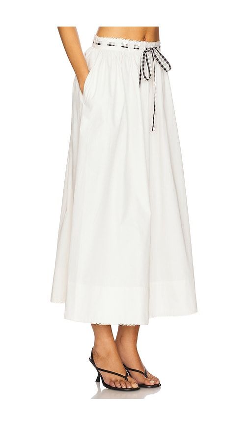 Georgia Poplin Midi Skirt in . - size L (also in M, S) - For Love & Lemons - Modalova