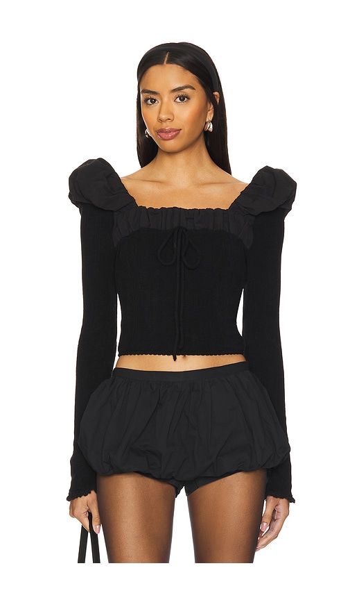 Aliyah Pointelle Top in . Size M, S, XS - For Love & Lemons - Modalova