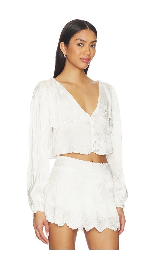 Locked Hearts Top in . - size L (also in M, S, XS) - For Love & Lemons - Modalova